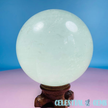 Rare Optical Green Calcite Large Sphere