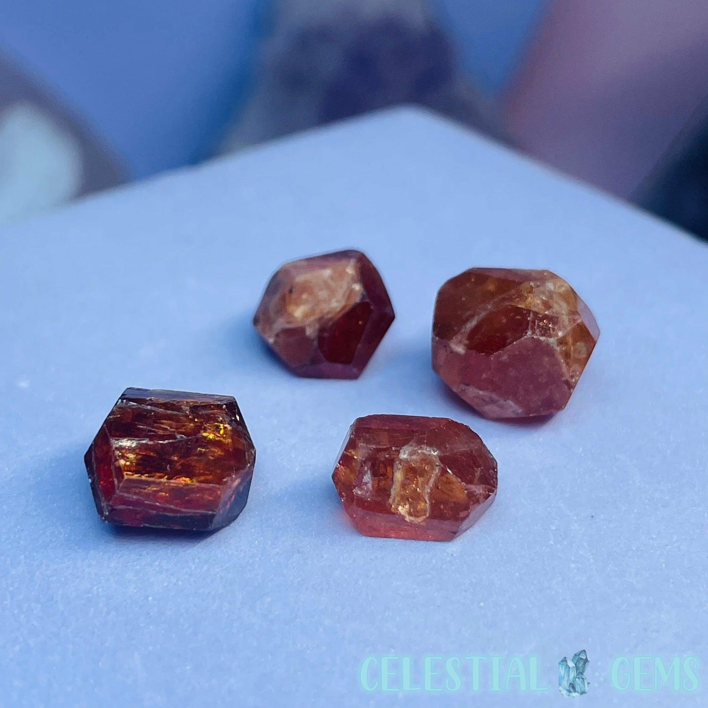 Mandarin Spessartine Garnet Small Specimen Lot D