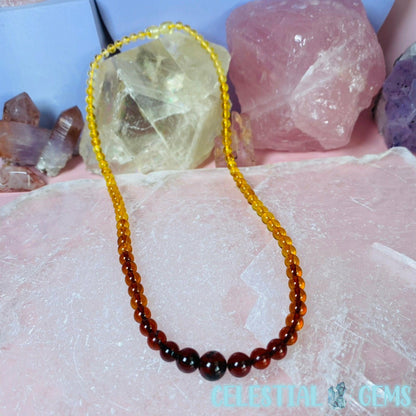 Amber Ombre Necklace 47cm