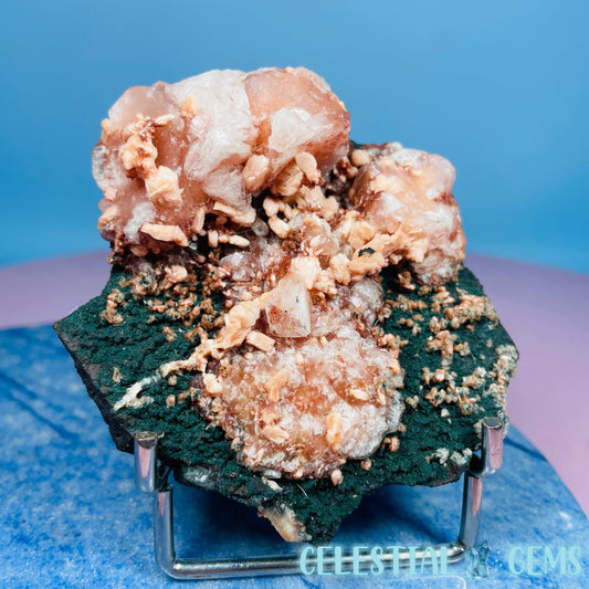 Red Apophyllite + Heulandite + Celadonite Medium Cluster