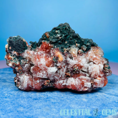 Red Apophyllite + Heulandite + Celadonite Small Cluster