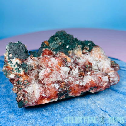 Red Apophyllite + Heulandite + Celadonite Small Cluster