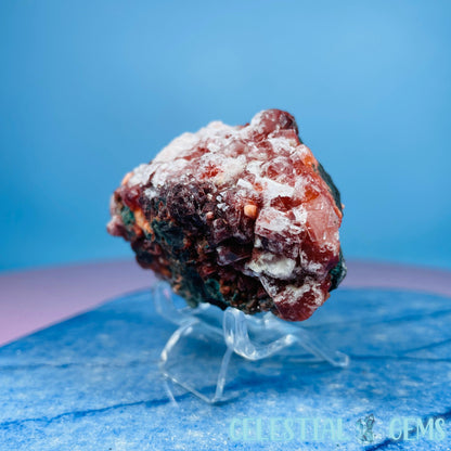 Red Apophyllite + Heulandite + Celadonite Small Cluster