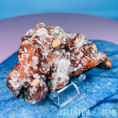 Red Apophyllite + Heulandite + Celadonite Small Cluster