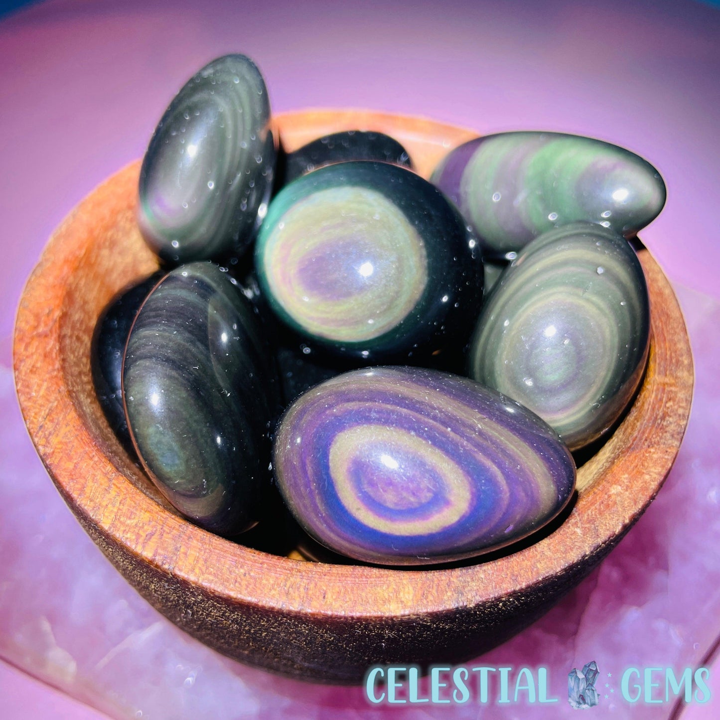 Rainbow Obsidian Tumble