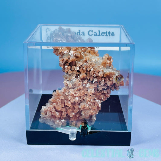 Pagoda Calcite Miniature Cluster Specimen in Box