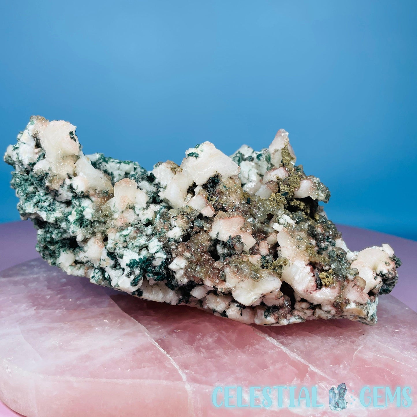 Marshy Heulandite + Stilbite + Celadonite Large Cluster