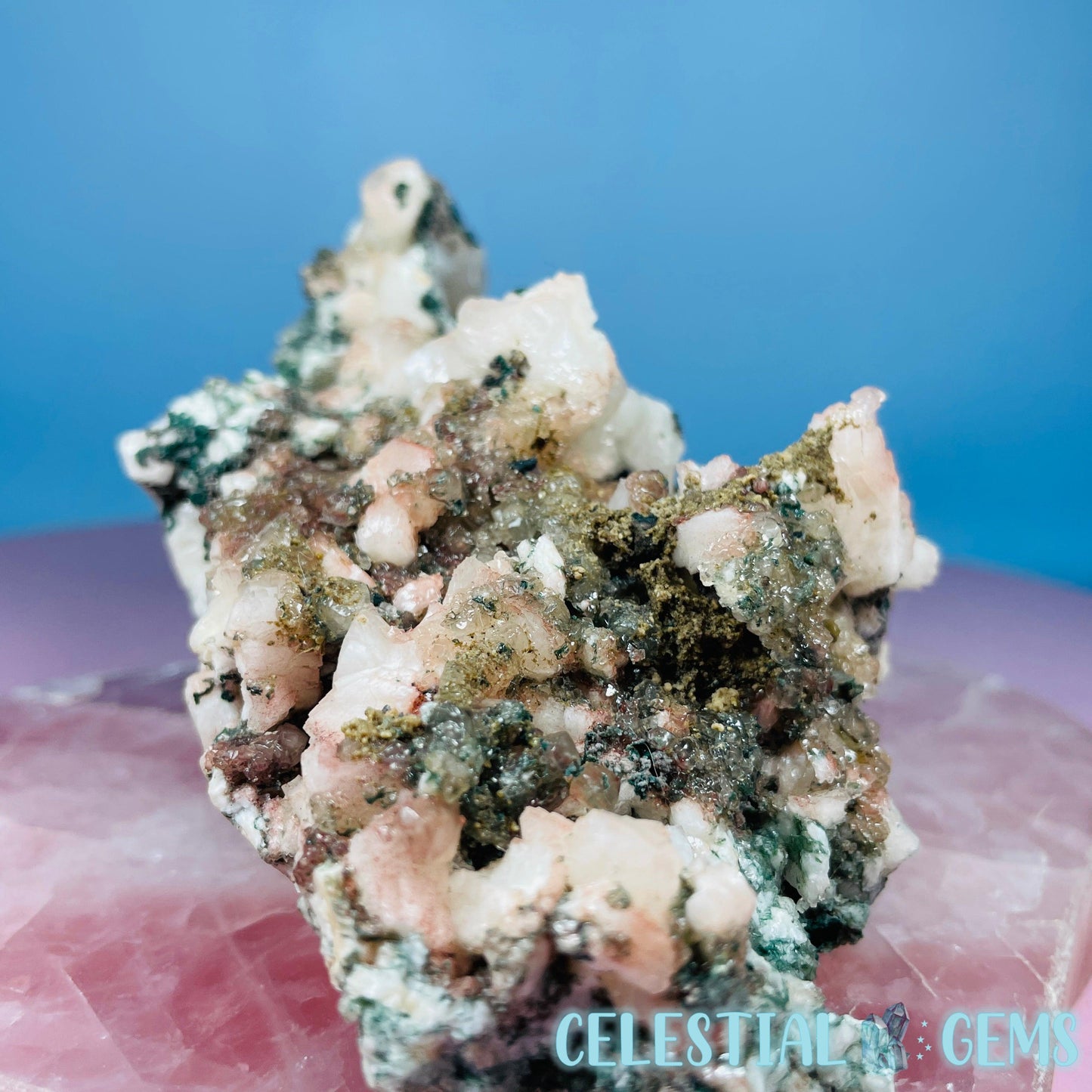 Marshy Heulandite + Stilbite + Celadonite Large Cluster