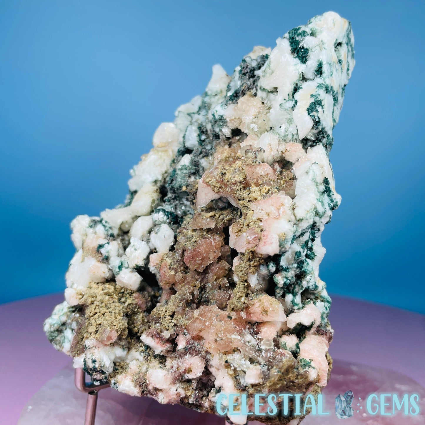 Marshy Heulandite + Stilbite + Celadonite Medium Cluster