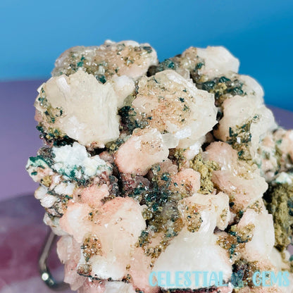 Marshy Heulandite + Stilbite + Celadonite Medium Cluster