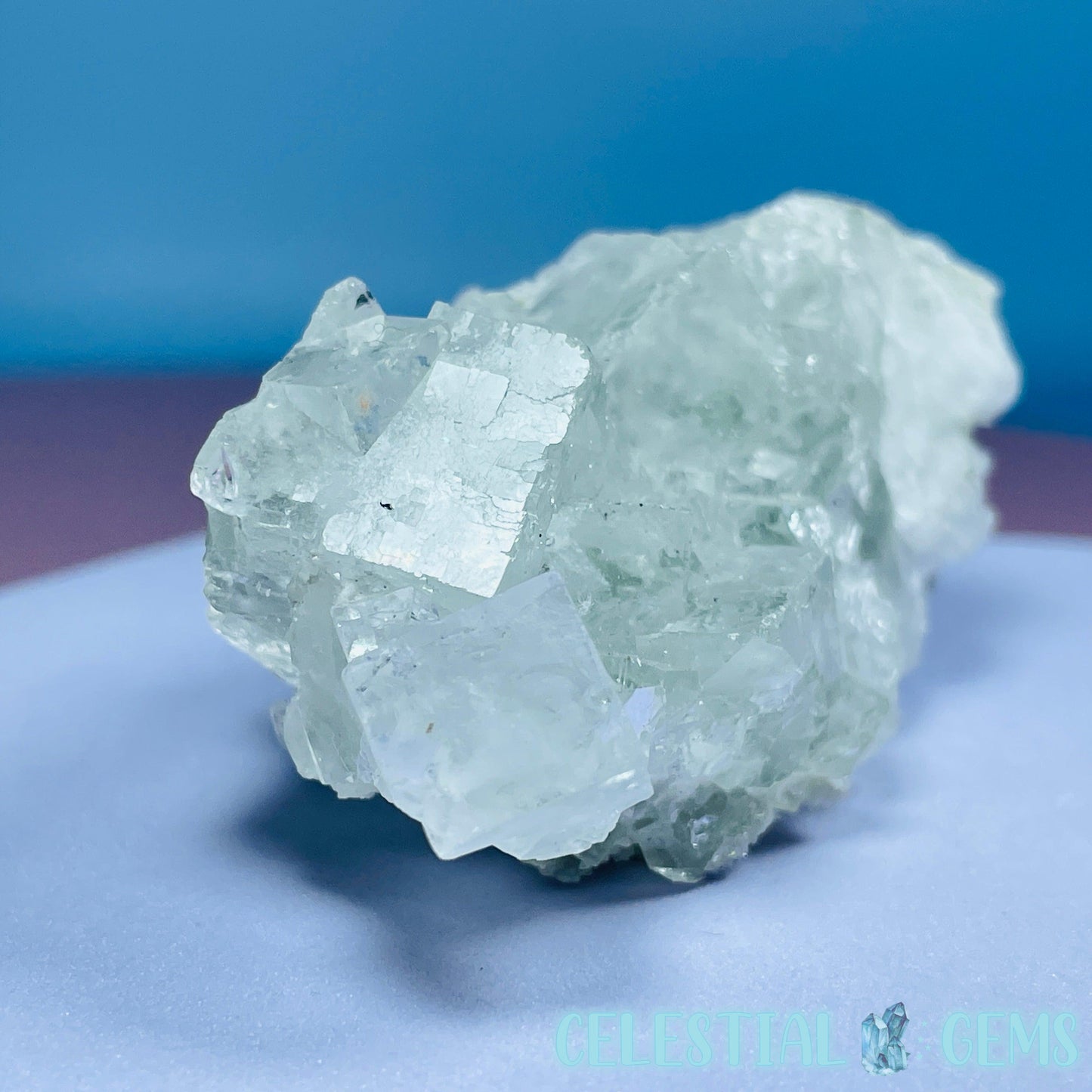 Green Cubic Fluorite Small Cluster Specimen