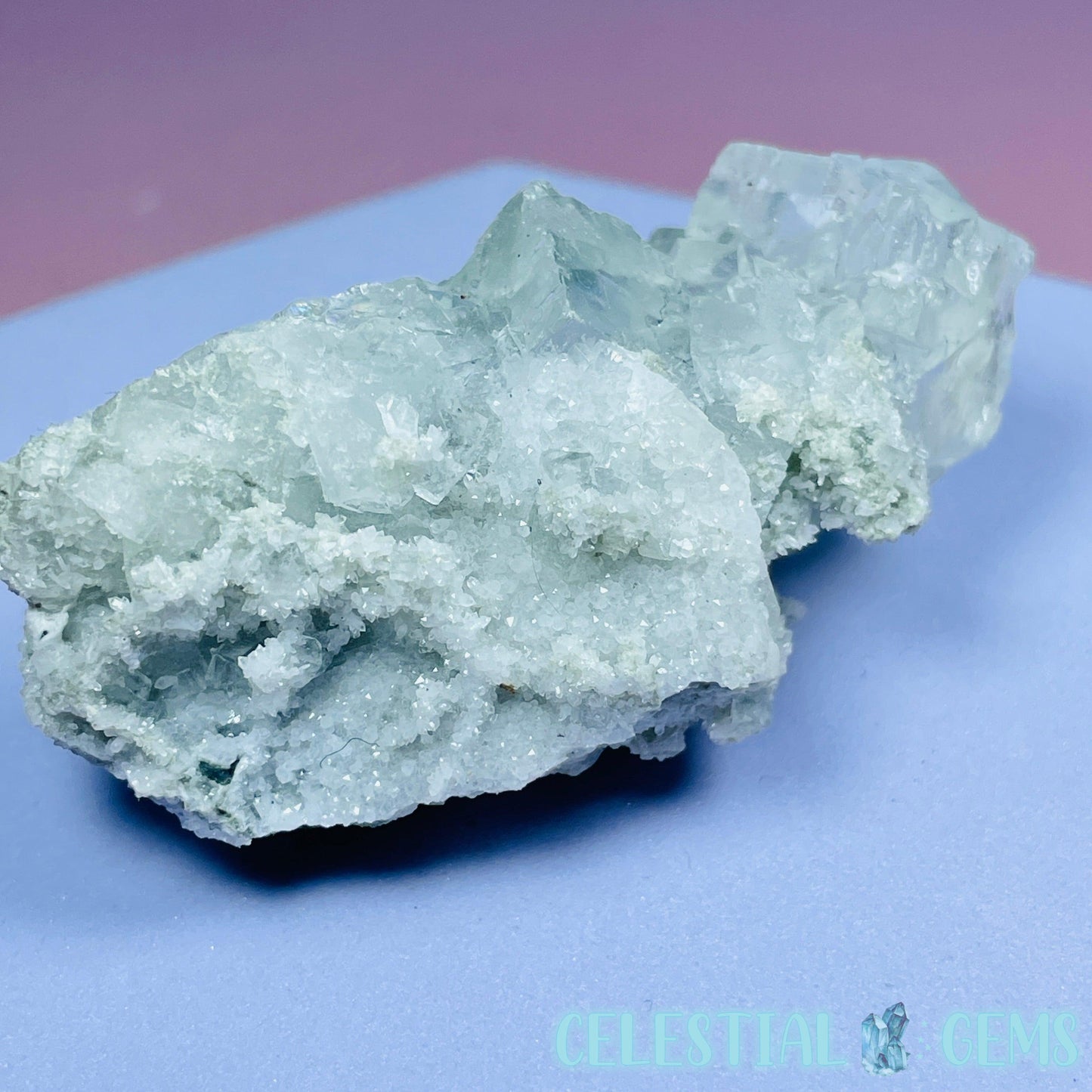 Green Cubic Fluorite Small Cluster Specimen