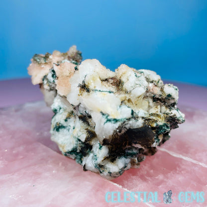 Marshy Heulandite + Stilbite + Celadonite Small Cluster