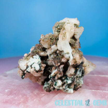 Marshy Heulandite + Stilbite + Celadonite Small Cluster