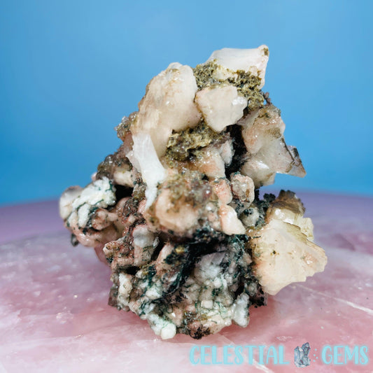 Marshy Heulandite + Stilbite + Celadonite Small Cluster