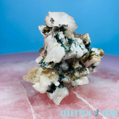 Marshy Heulandite + Stilbite + Celadonite Small Cluster