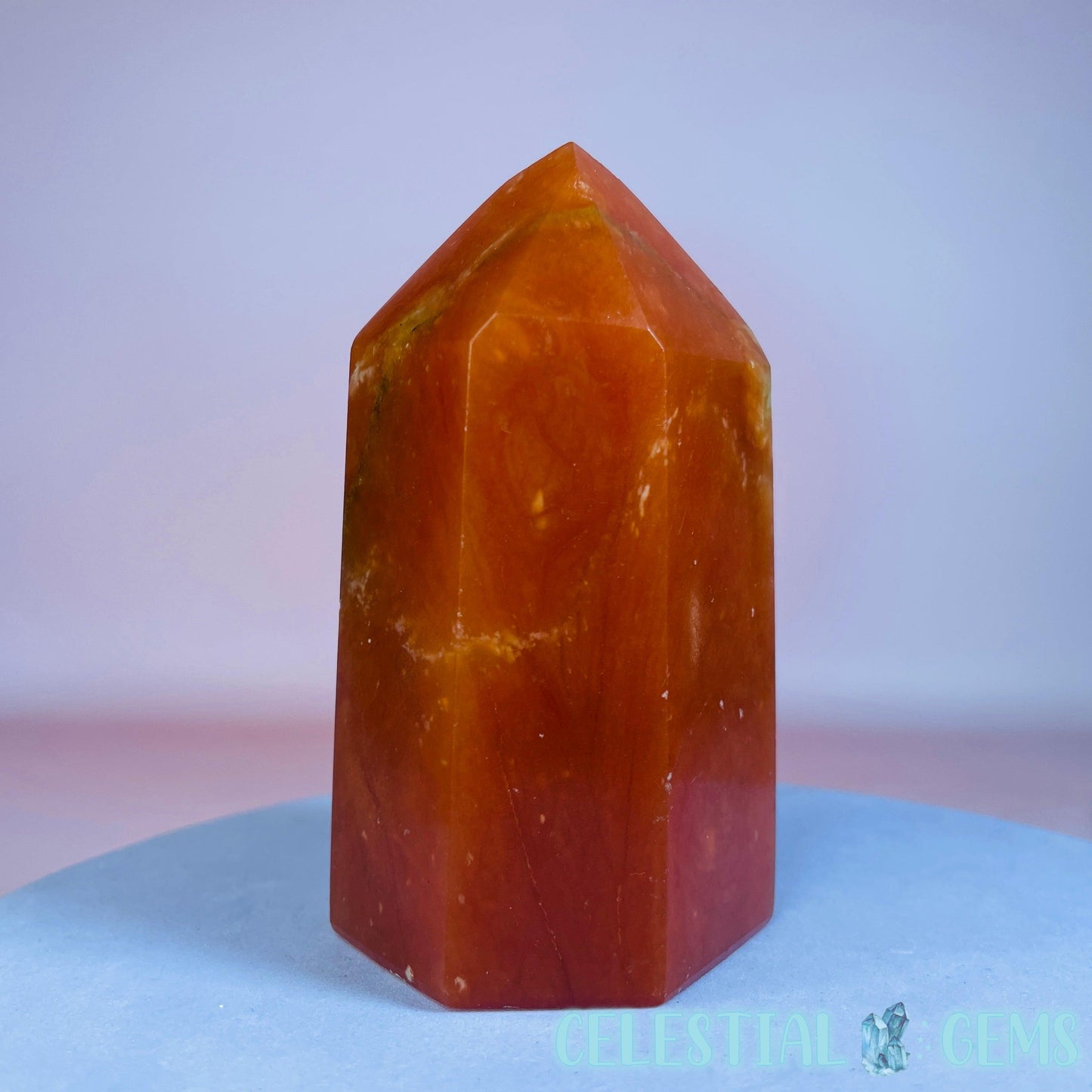 Orange Calcite Chunky Medium Tower