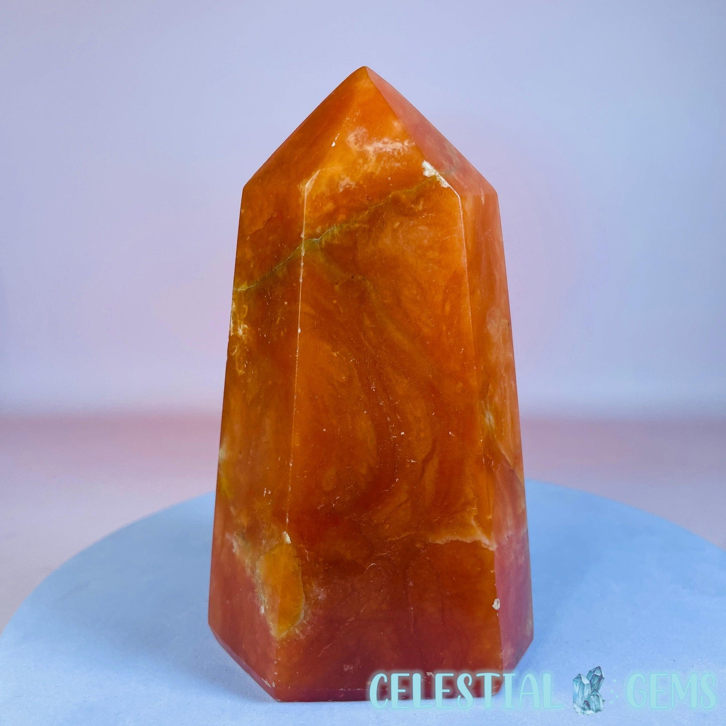 Orange Calcite Chunky Medium Tower