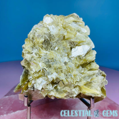 Golden Muscovite Mica Medium Cluster (Video)