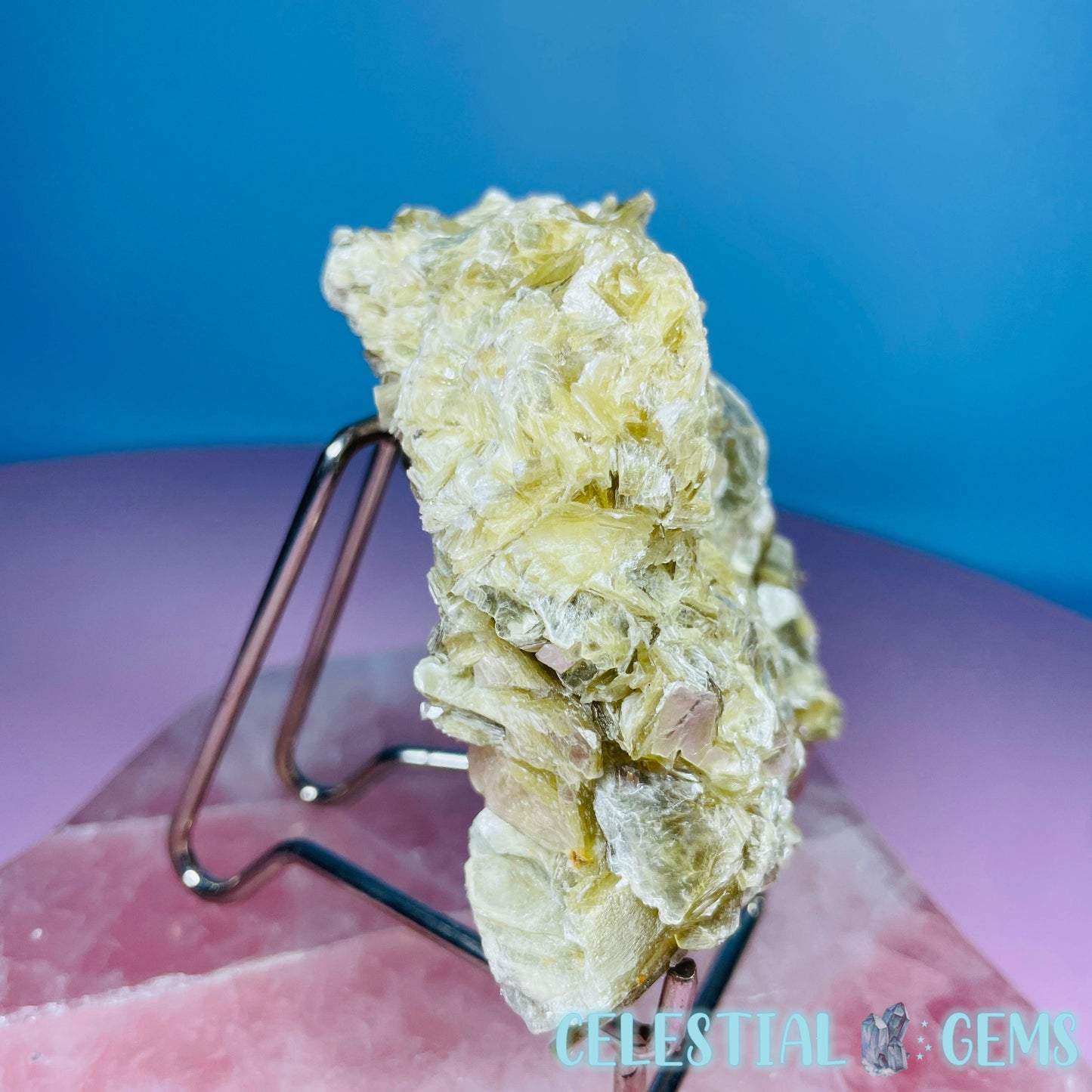 Golden Muscovite Mica Medium Cluster (Video)