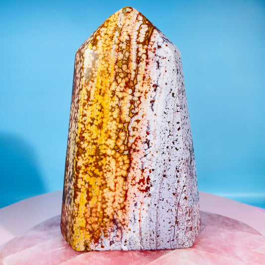 Orbicular Ocean Jasper Large Wide Tower