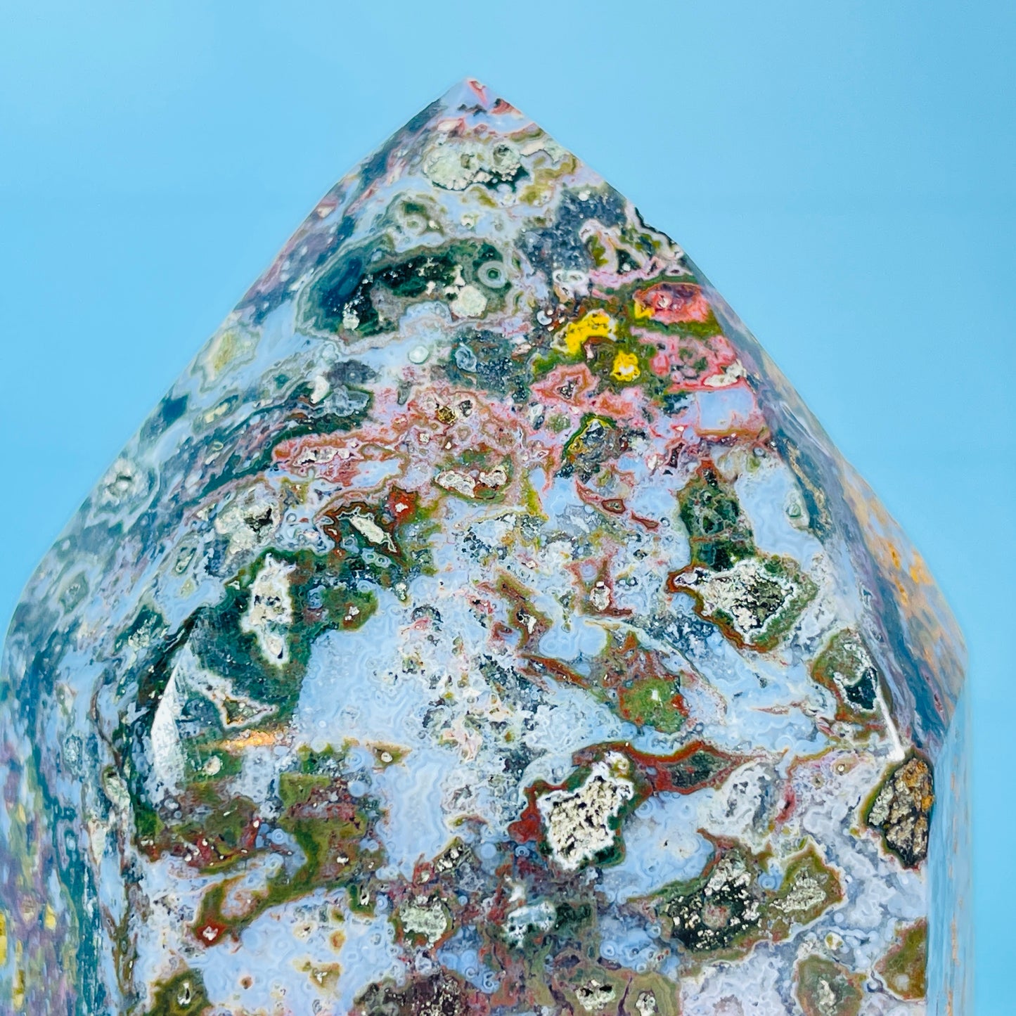 Agate + Ocean Jasper Chunky Medium Tower
