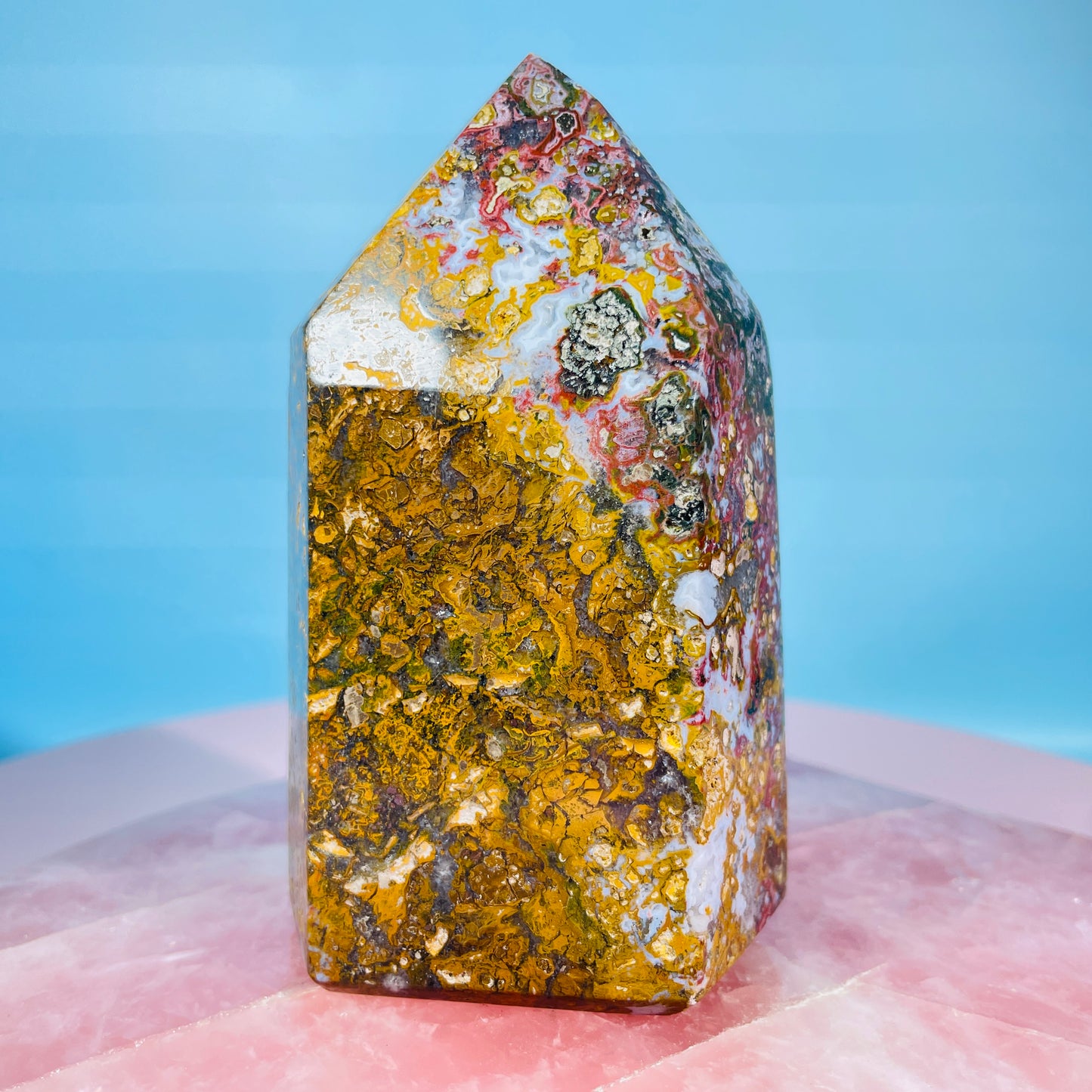 Agate + Ocean Jasper Chunky Medium Tower