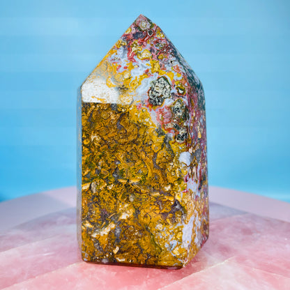 Agate + Ocean Jasper Chunky Medium Tower