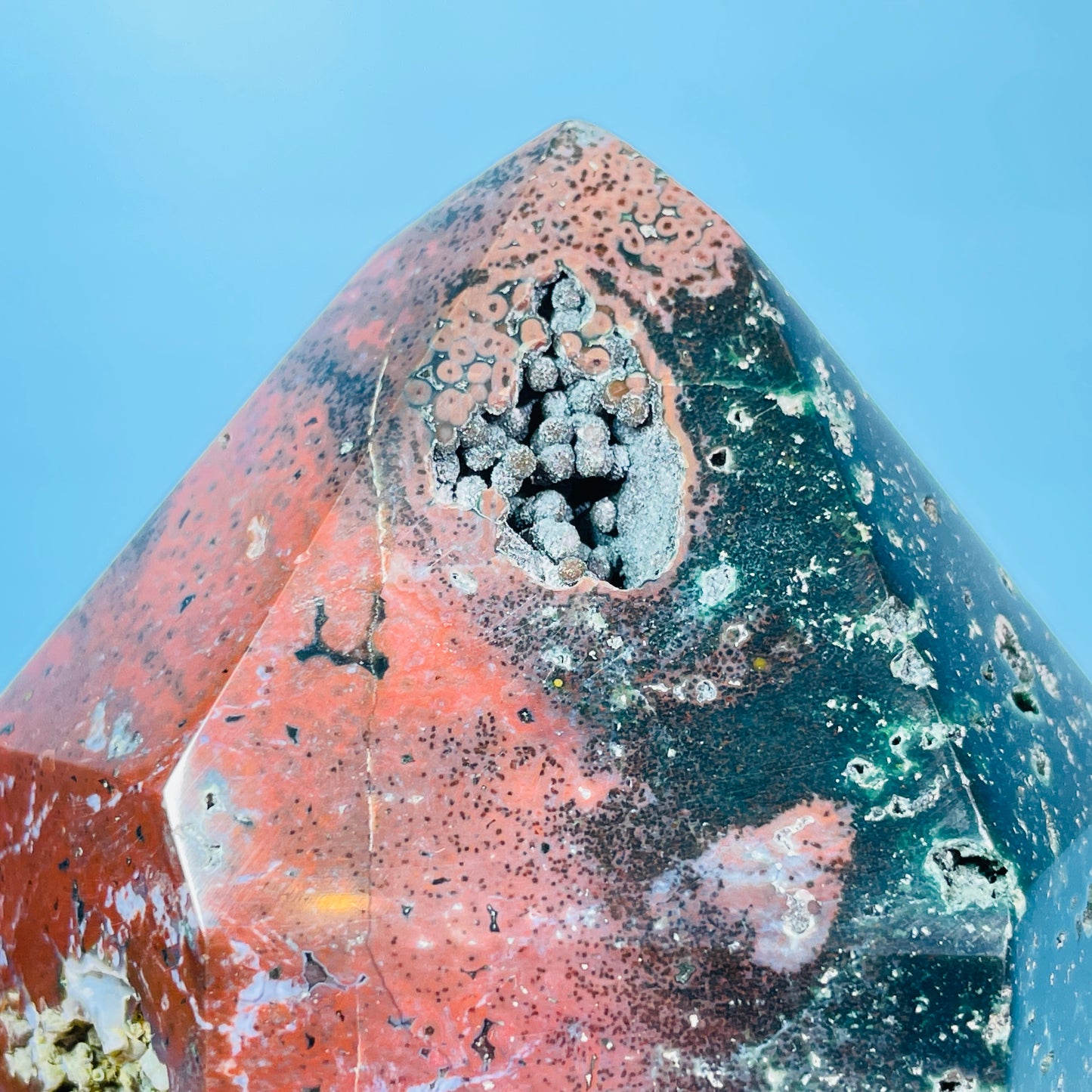 Botryoidal Agate + Ocean Jasper Chunky Medium Tower