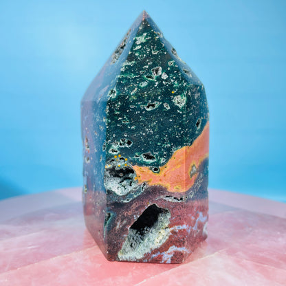 Botryoidal Agate + Ocean Jasper Chunky Medium Tower