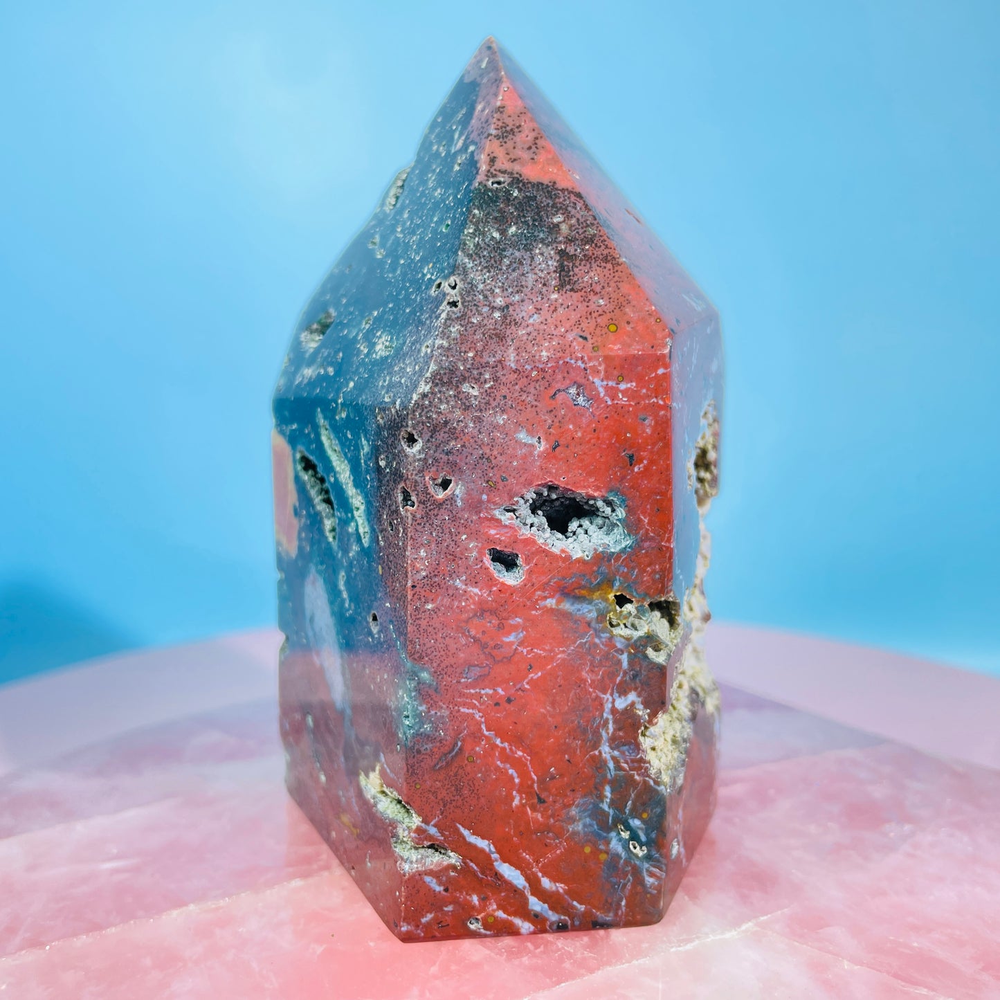 Botryoidal Agate + Ocean Jasper Chunky Medium Tower