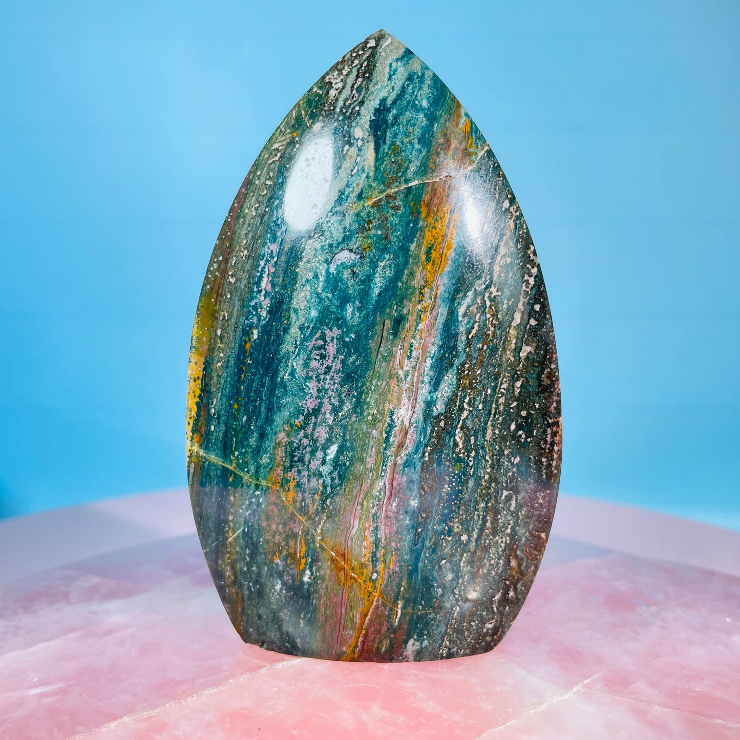 Ocean Jasper Medium Flame Freeform