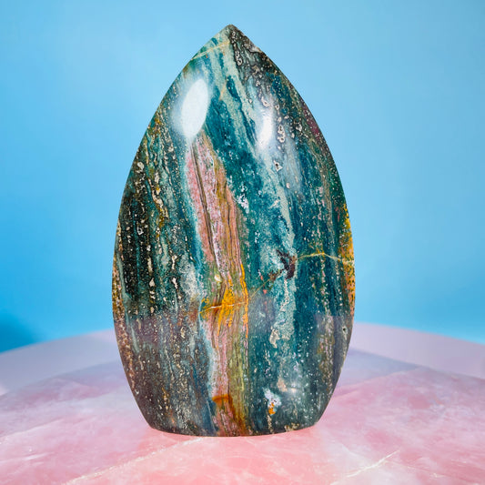 Ocean Jasper Medium Flame Freeform