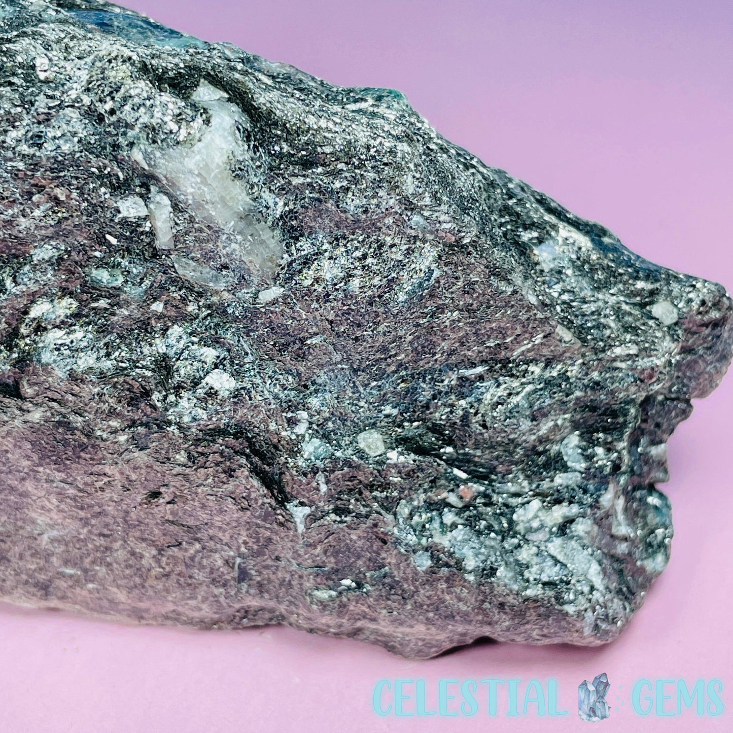 Emerald in Biotite Mica Medium Raw Chunk