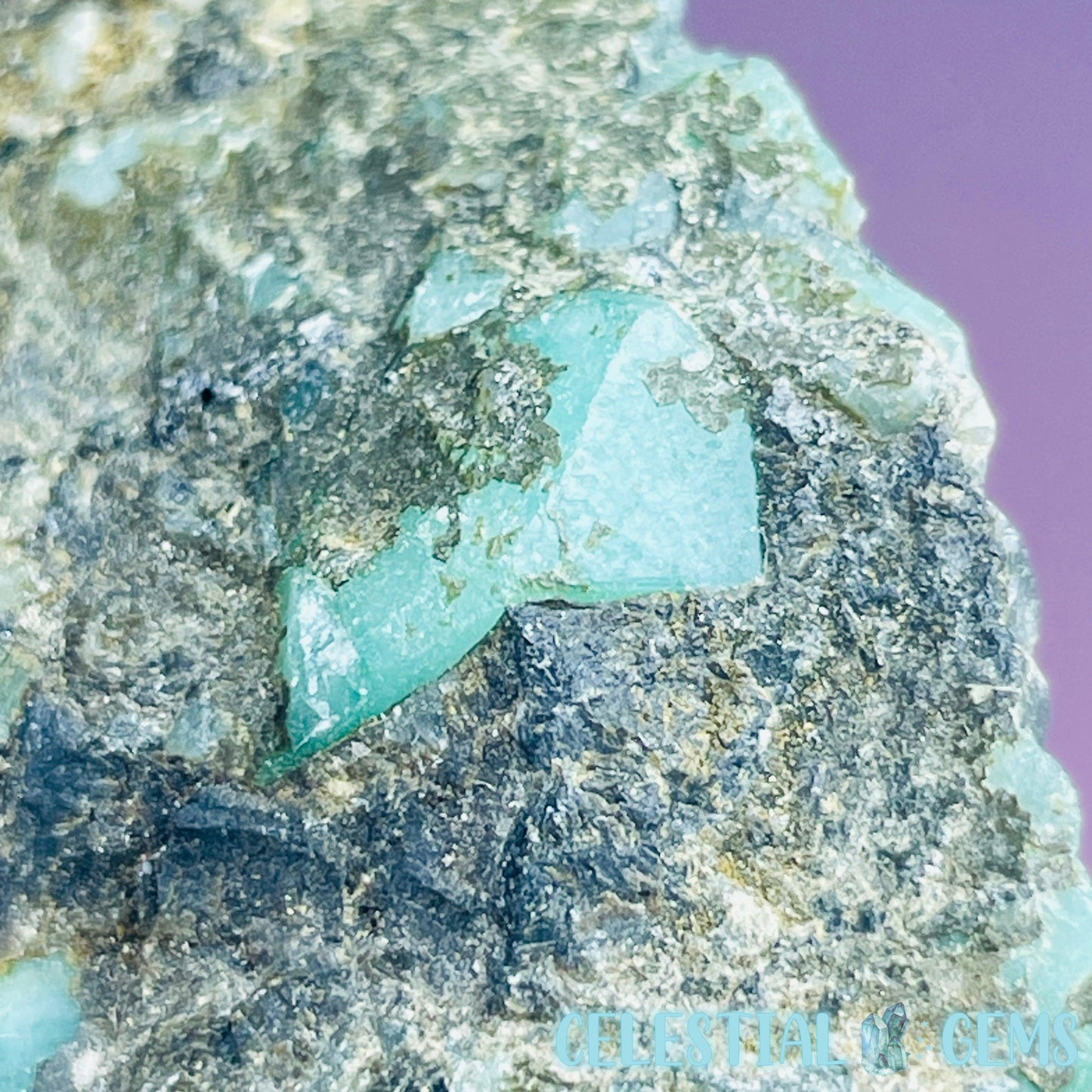 Emerald in Biotite Mica Small Raw Chunk