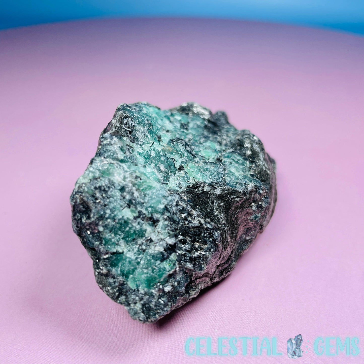 Emerald in Biotite Mica Small Raw Chunk