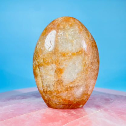 Peach Moonstone (Feldspar) Small Freeform (Video)
