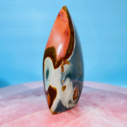 Polychrome Jasper Small Flame Freeform