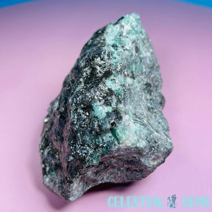 Emerald in Biotite Mica Medium Raw Chunk