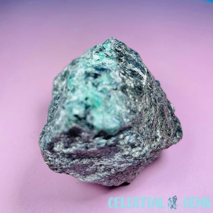 Emerald in Biotite Mica Medium Raw Chunk