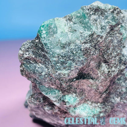 Emerald in Biotite Mica Medium Raw Chunk