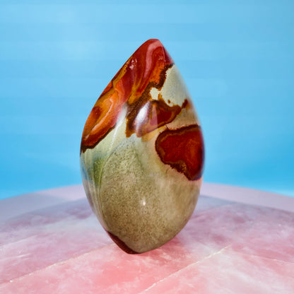 Polychrome Jasper Small Flame Freeform