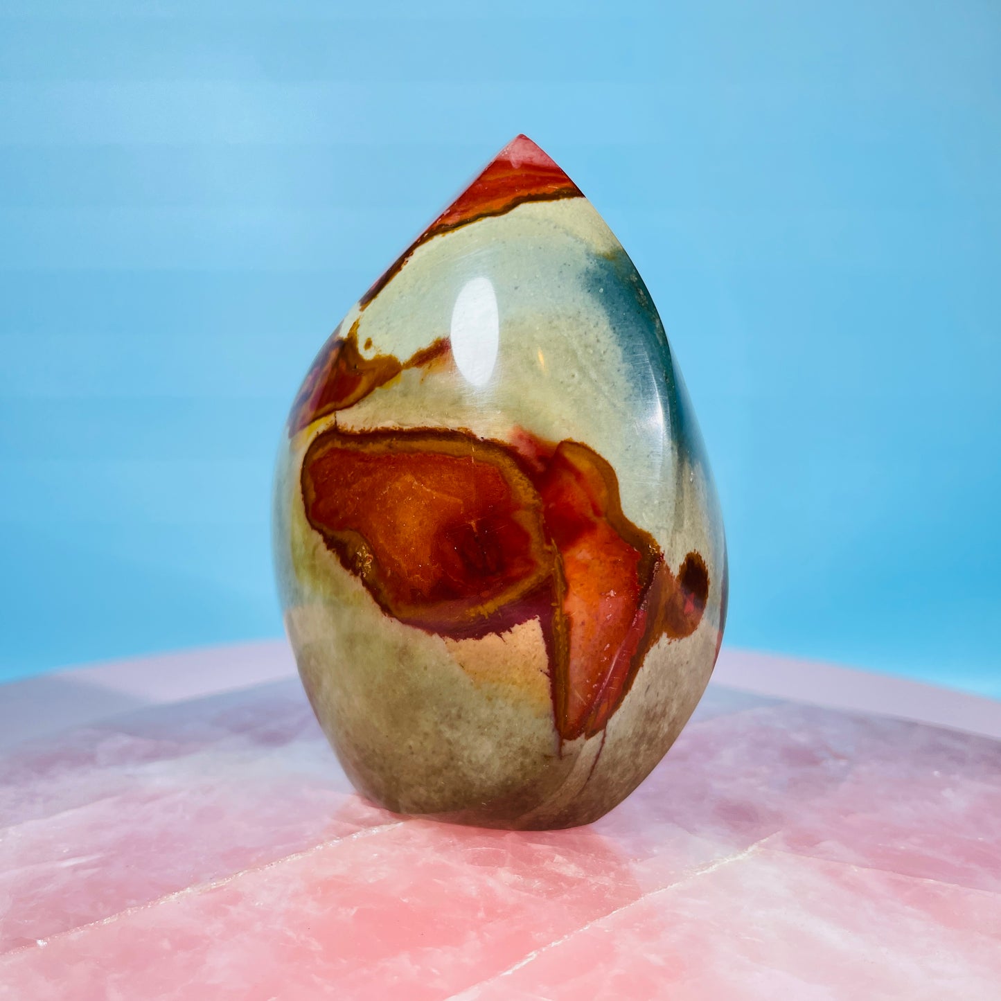 Polychrome Jasper Small Flame Freeform