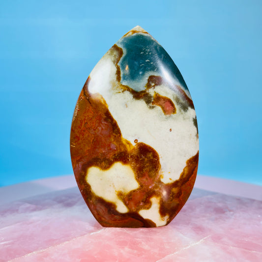 Polychrome Jasper Small Flame Freeform