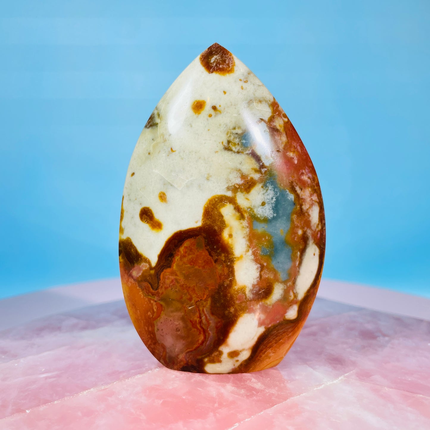 Polychrome Jasper Small Flame Freeform