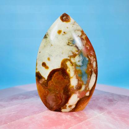 Polychrome Jasper Small Flame Freeform