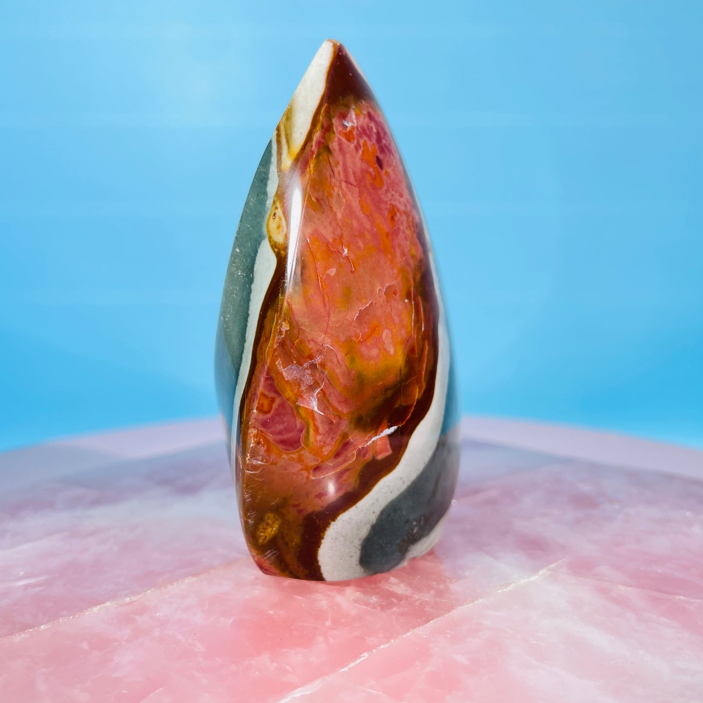 Polychrome Jasper Small Flame Freeform