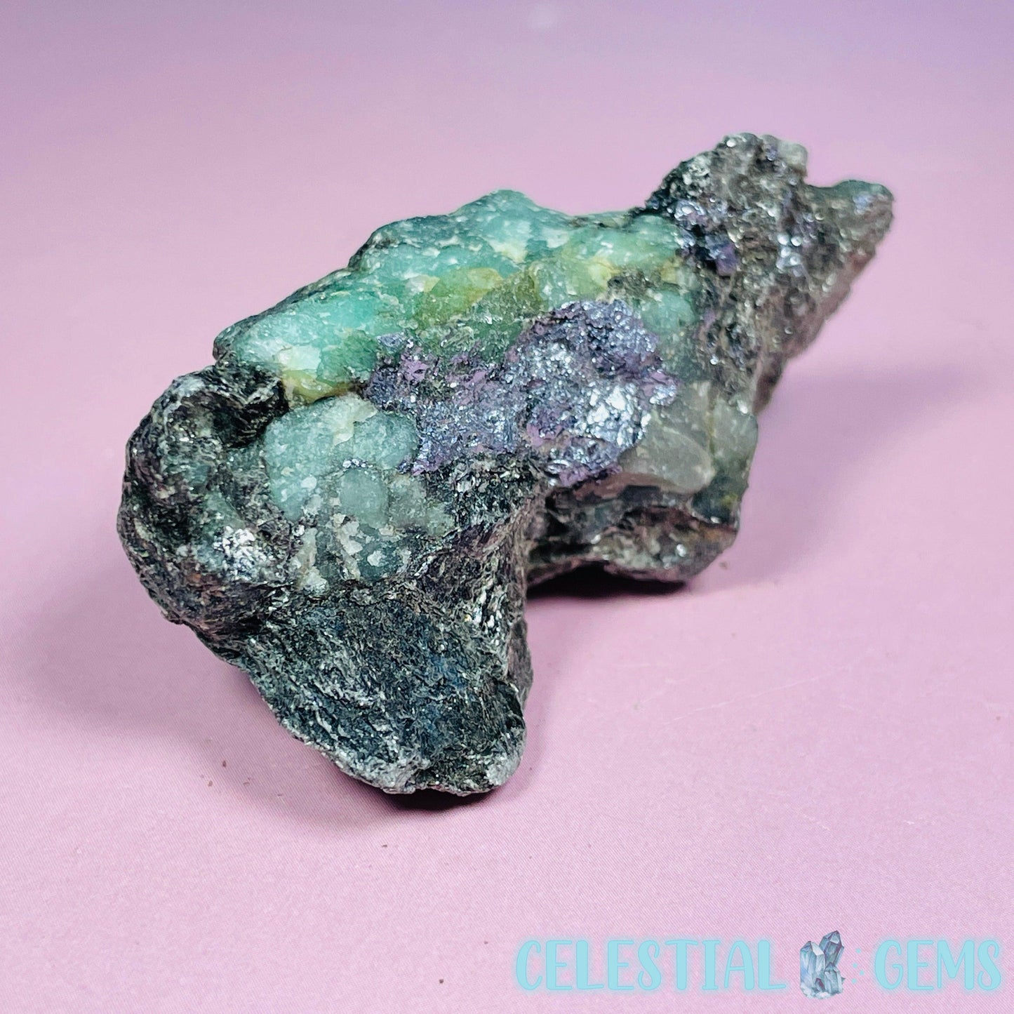 Emerald in Biotite Mica Small Raw Chunk