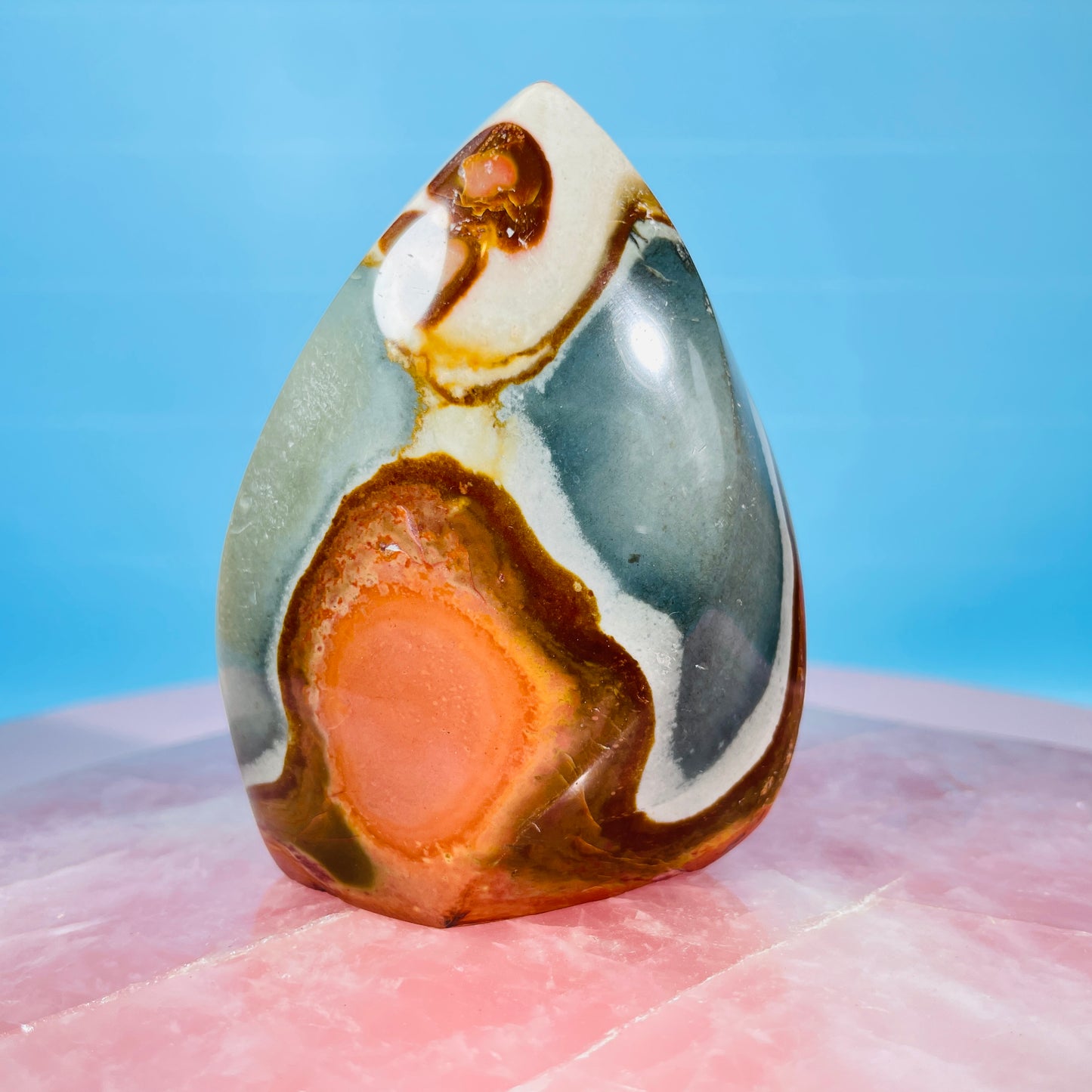 Polychrome Jasper Small Flame Freeform