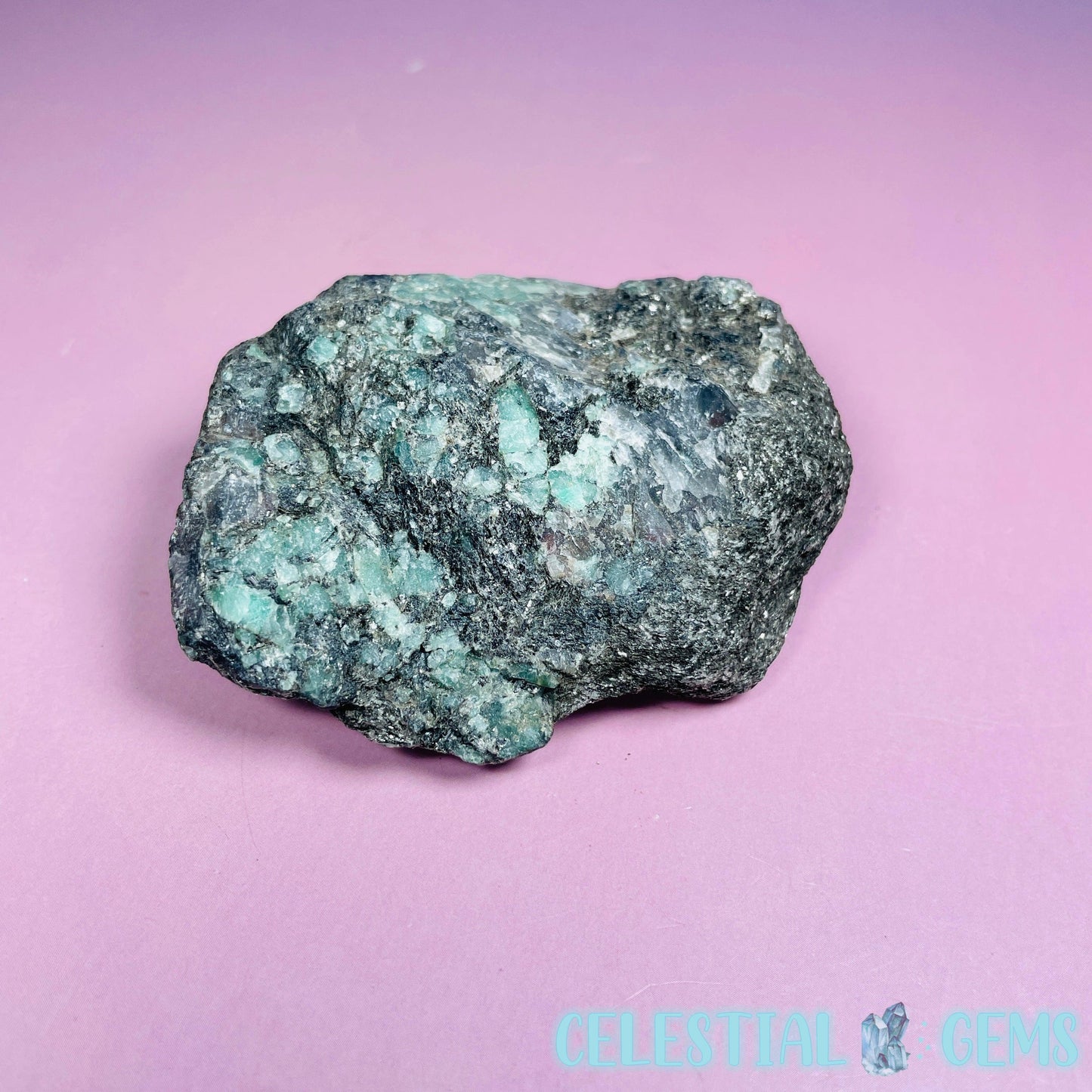 Emerald in Biotite Mica Small Raw Chunk